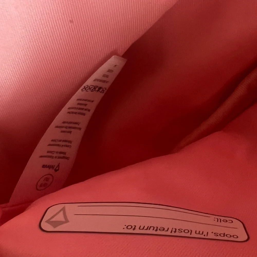 Lululemon Ivivva Black and Coral Cosmetic Bag